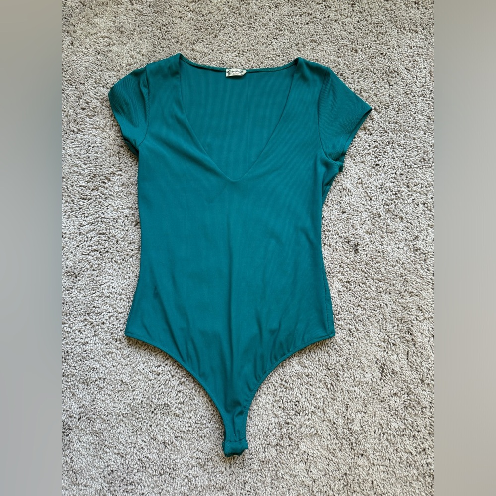 Teal Free People Body Suit